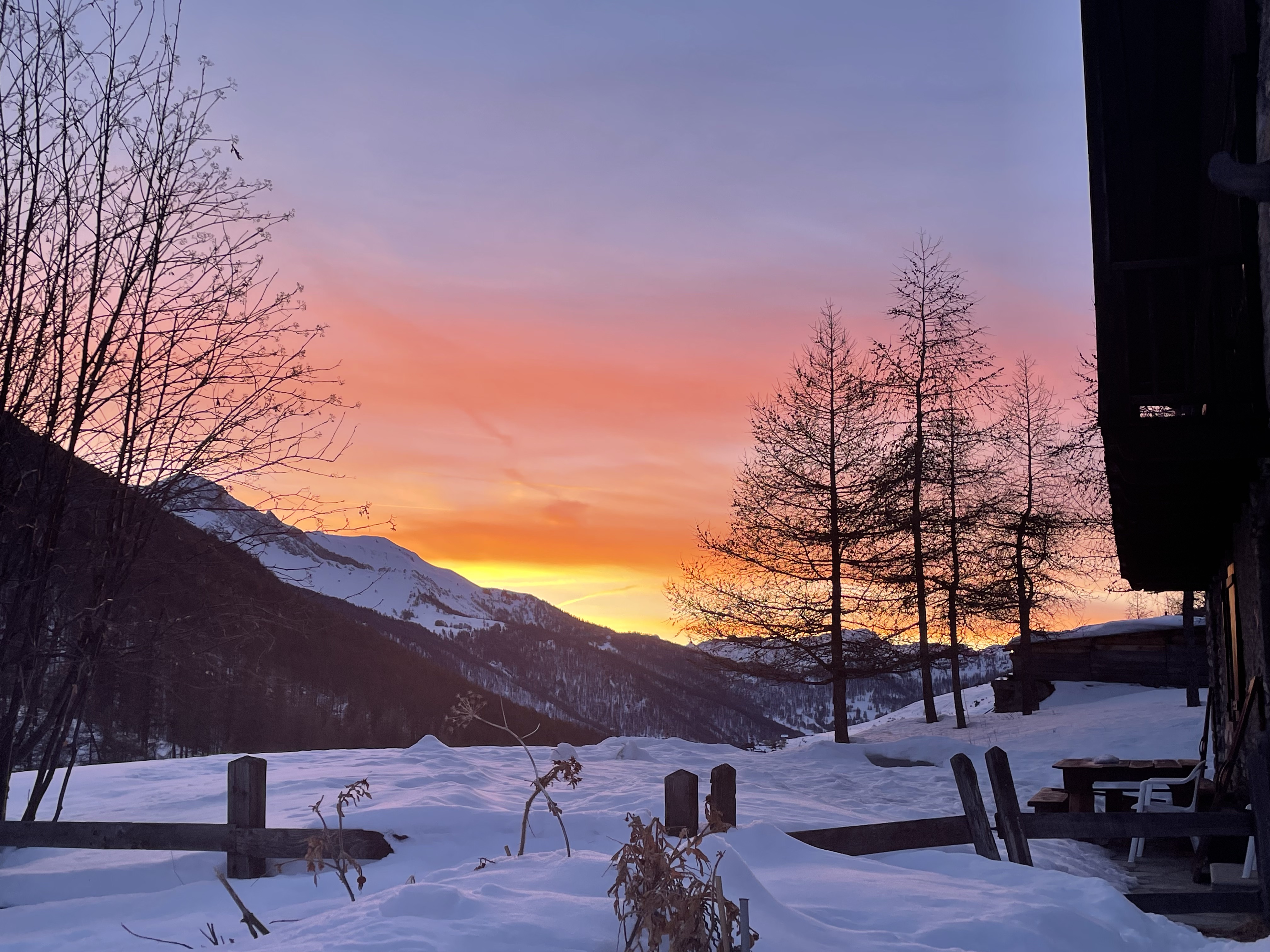 Le merveilleux coucher de soleil !